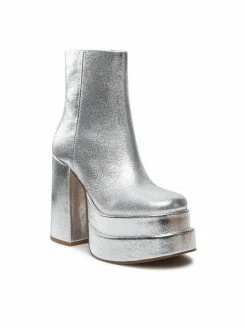 Steve Madden Γυναίκες Μποτάκια Cobra SM11002109-02002-751 Ασημί