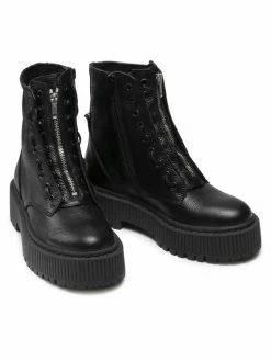 Steve Madden Γυναίκες Biker Μποτάκια Ορειβατικά παπούτσια Odyl SM11001646-03001-017 Μαύρο -Steve Madden Εκπτώσεις unnamed file 544