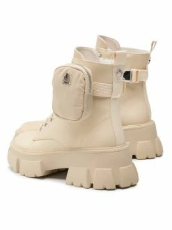 Steve Madden Γυναίκες Biker Μποτάκια Μποτάκια Tanker-P SM11001615-04004-299 Μπεζ -Steve Madden Εκπτώσεις unnamed file 566