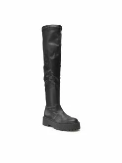 Steve Madden Γυναίκες Μπότες πάνω από το γόνατο Esmee SM11001585-02002-001 Μαύρο