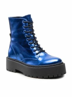 Steve Madden Γυναίκες Biker Μποτάκια Μποτάκια Skylar SM11001184-02002-BMR Μπλε