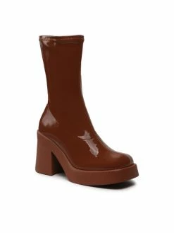 Steve Madden Γυναίκες Μποτάκια Overcast SM19000009-02002-580 Καφέ